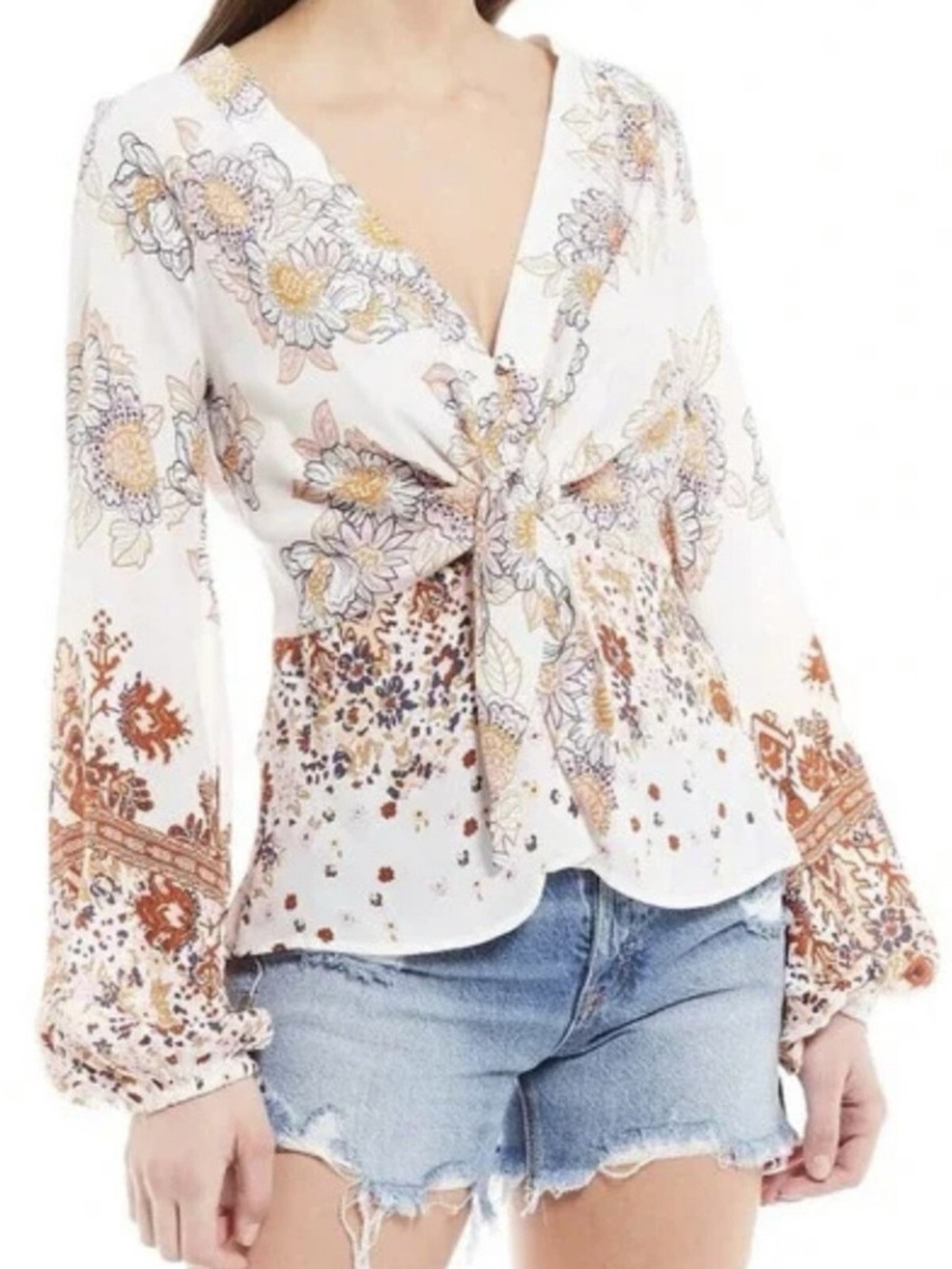 Free People "Run Free Blouse”